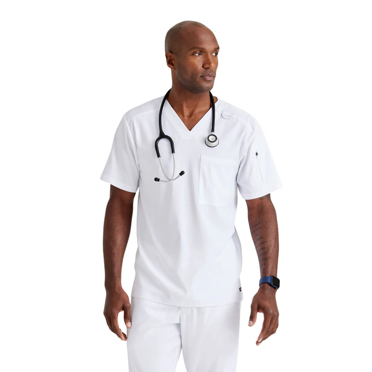 Murphy - Tunique col V - Homme - Grey's Anatomy Stretch Grey’s Anatomy  Blanc / XL
