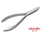Nail pliers - Stainless steel - Satin finish - Straight cut - Flat and rounded jaws - 13 cm - Sam