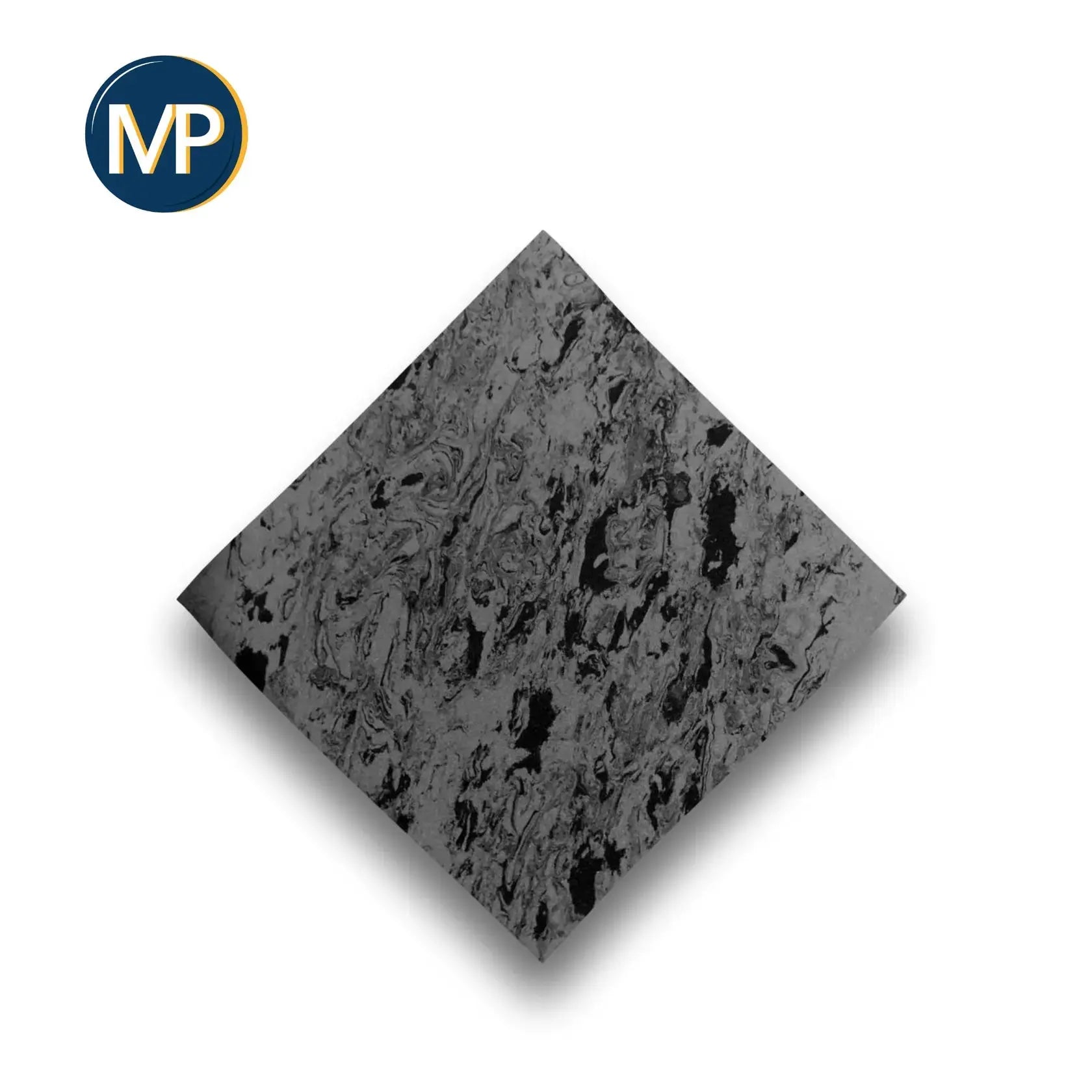 PE EVA covering - Shore 30 - 1mm - 1035 x 1030 mm - 15 MP colors Black-dark gray