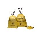 Roll of Yellow σακούλες ιατρικών απορριμμάτων - Συρόμενοι δεσμοί - 6 τόμοι