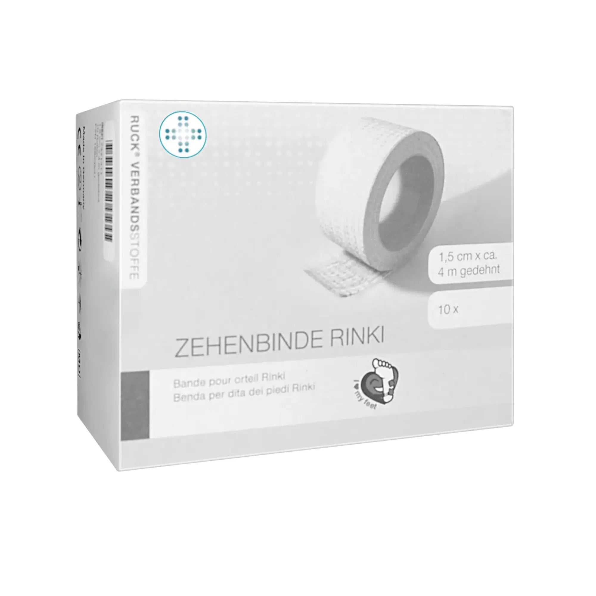 Rouleaux de bandage pour orteil Rinki - 2 tailles - Ruck Ruck 