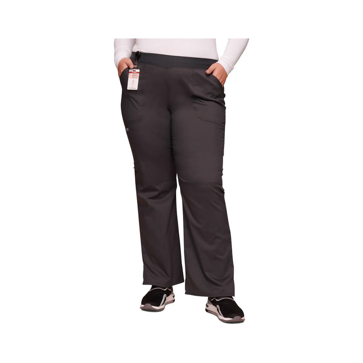 Villeurbanne - Pantalon droit taille mi-haute - Femme - Cherokee Cherokee Authentic Workwear  Anthracite-3XL